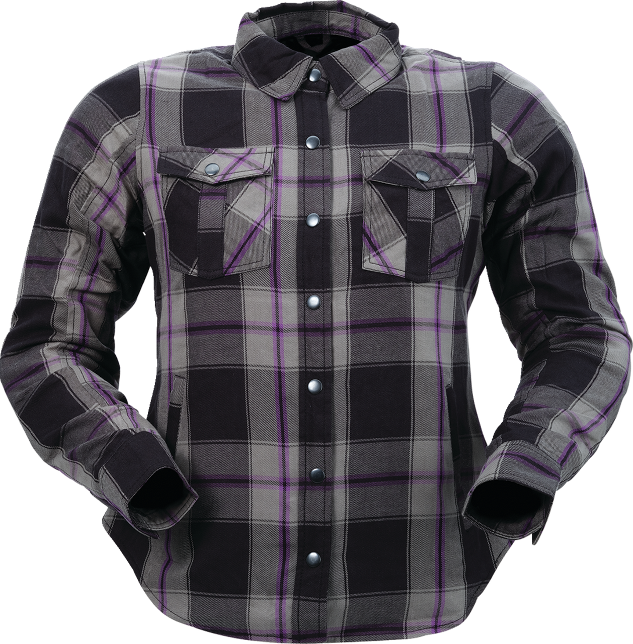 Z1R Womens Ashwood Flannel Riding Shirt Purple