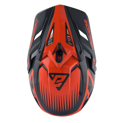 Answer Racing 2019 AR1 Edge Replacement Visor - Charcoal/Flo Orange