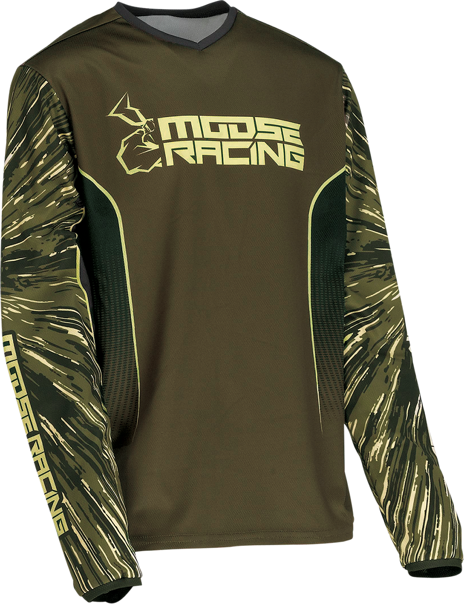 Moose Racing Youth Agroid Jersey Olive/Tan