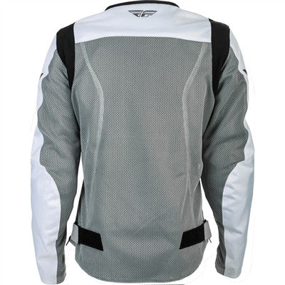 FLY Racing 2019 Womens Flux Air Mesh Jacket - White/Grey