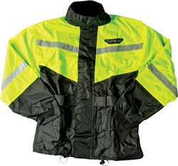 FLY Racing 2-PC. Rainsuit - Black/Hi-Viz