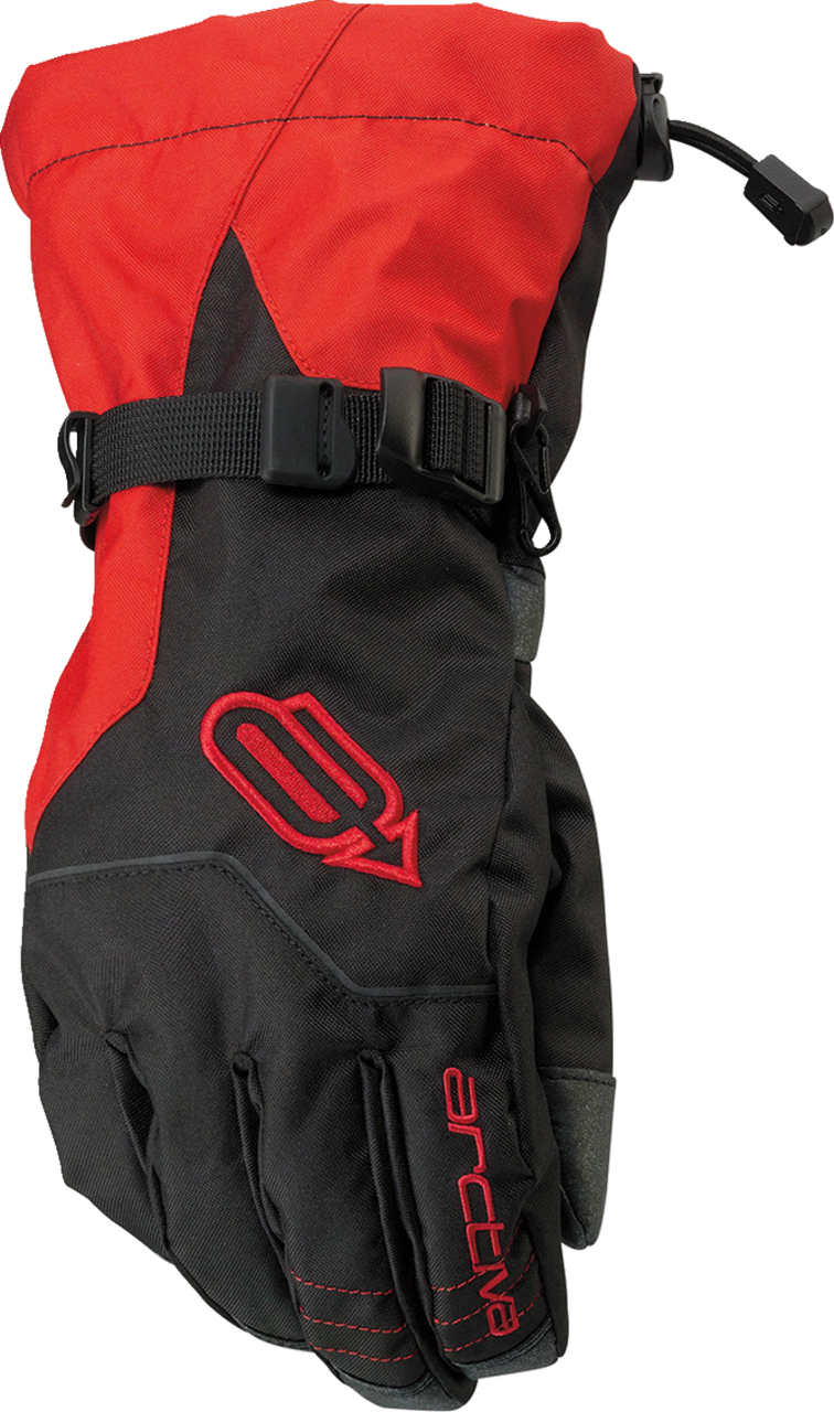 Arctiva Pivot Insulated Snow Gloves - Black/Red