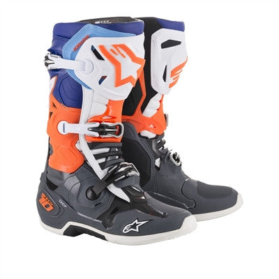 Alpinestars 2019 Tech 10 Offroad Boots - Grey/Orange/Blue