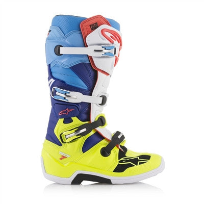Alpinestars 2019 Tech 7 Boots - Yellow/White/Blue/Cyan
