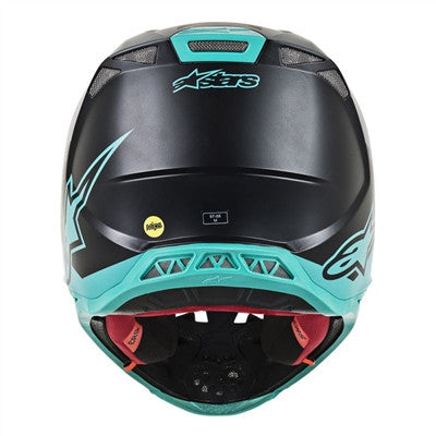 Alpinestars 2019 Supertech M8 Radium Offroad MIPS Helmet - Black Matte/Mid Grey/Teal
