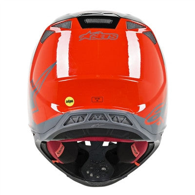 Alpinestars 2019 Supertech M8 Radium Offroad MIPS Helmet - Red Fluo/Black/Mid Grey