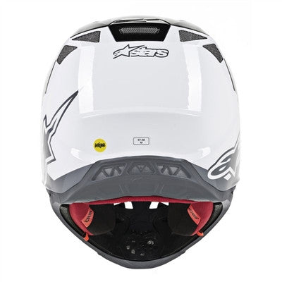 Alpinestars 2019 Supertech M8 Radium Offroad MIPS Helmet - White/Black Mid/Grey Glossy
