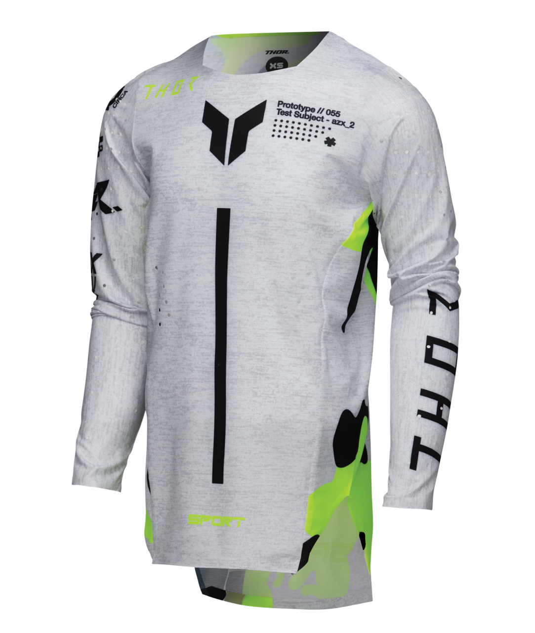 Thor 2025 Youth SPORTMODE Riot Jersey Pant Combo White/Acid