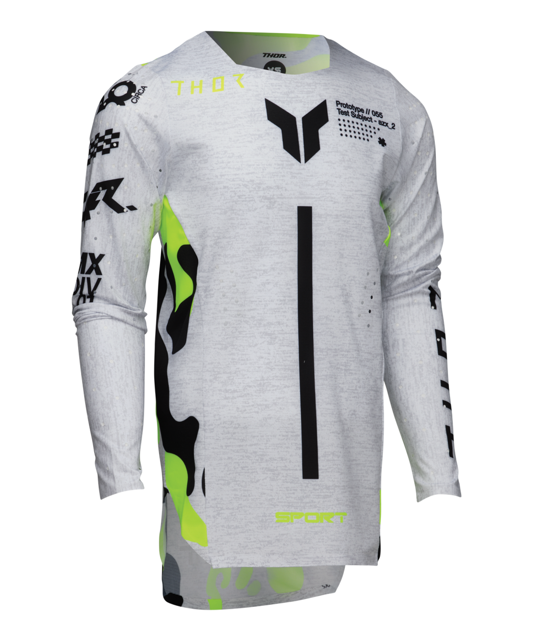 Thor 2025 Youth SPORTMODE Riot Jersey Pant Combo White/Acid