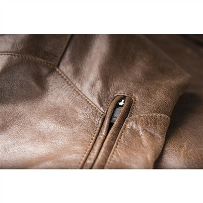 Highway 21 Primer Leather Jacket - Brown