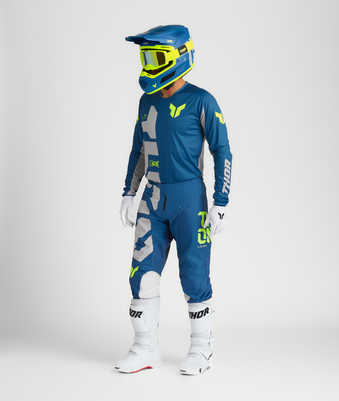 Thor 2025 LAUNCHMODE Forge Jersey Pant Combo Blue