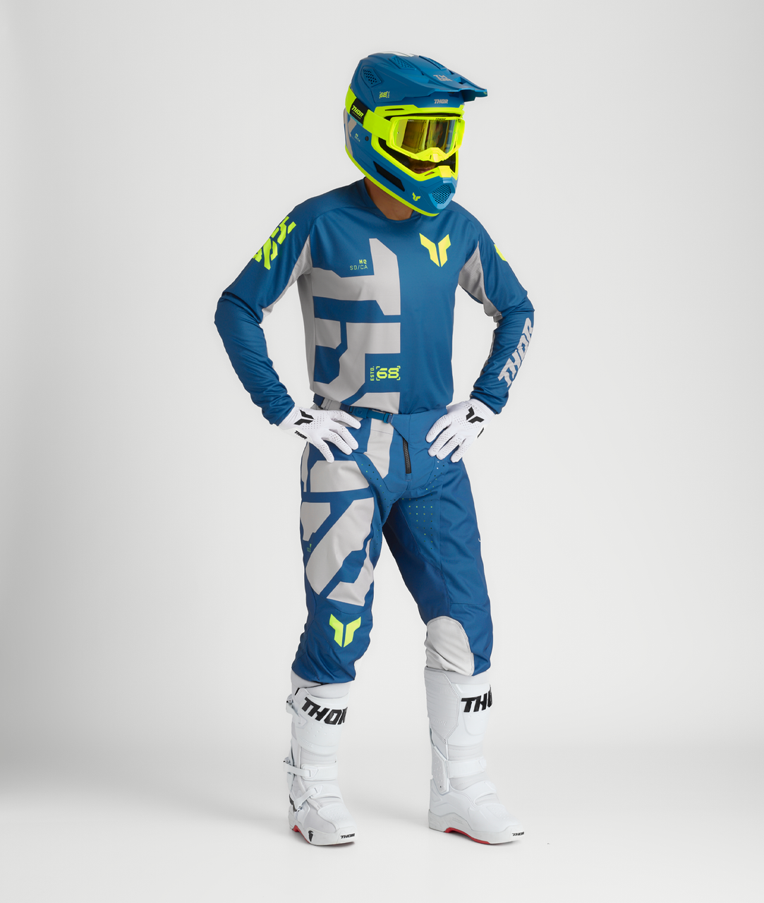Thor 2025 LAUNCHMODE Forge Jersey Pant Combo Blue