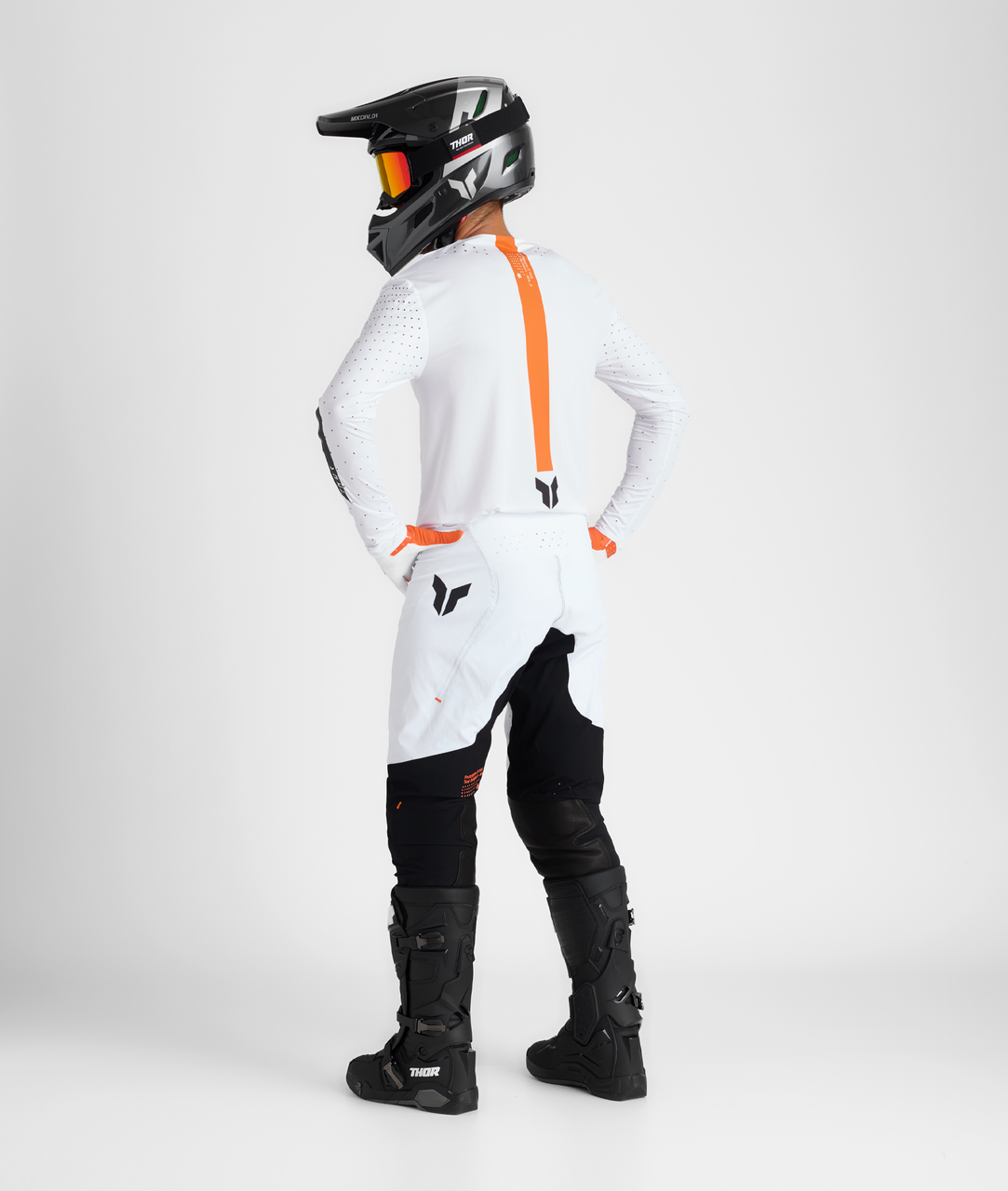Thor 2025 SPORTMODE Rogue Jersey Pant Combo White/Orange