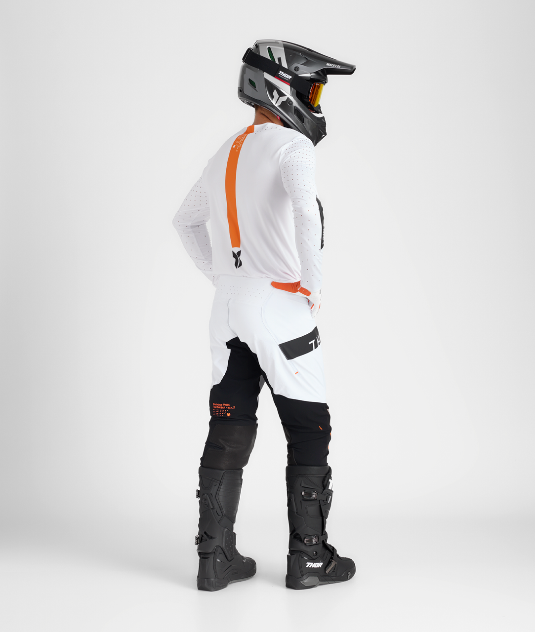 Thor 2025 SPORTMODE Rogue Jersey Pant Combo White/Orange