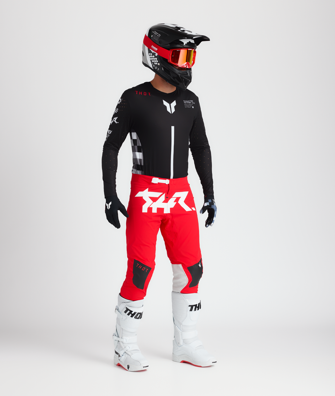 Thor 2025 SPORTMODE Riot Jersey Pant Combo Black/Red