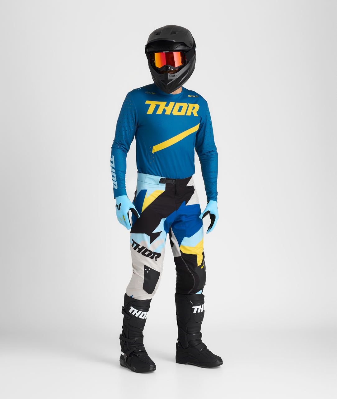 Thor 2025 SPORTMODE Brave Jersey Pant Combo Blue