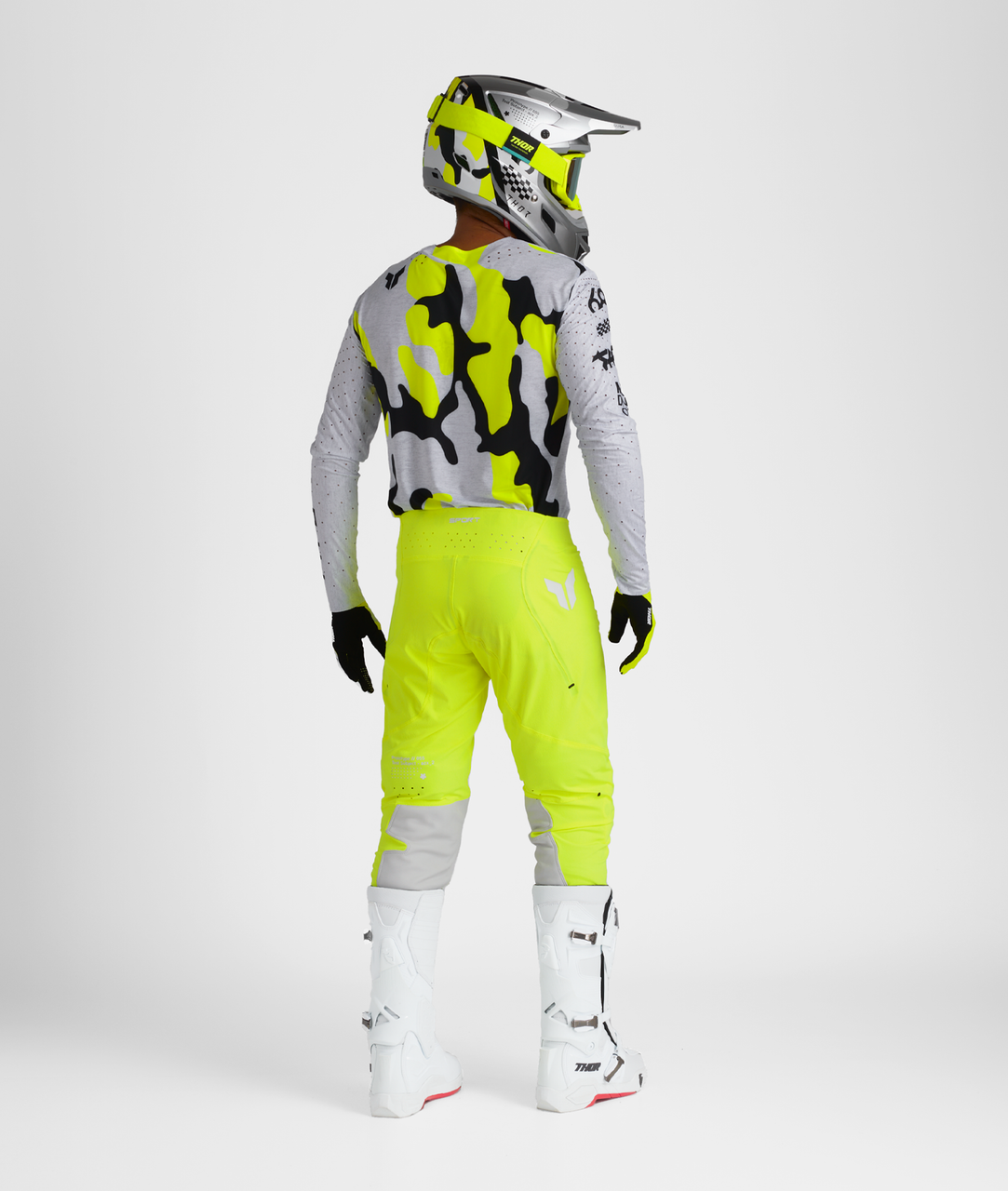 Thor 2025 SPORTMODE Riot Jersey Pant Combo White/Acid