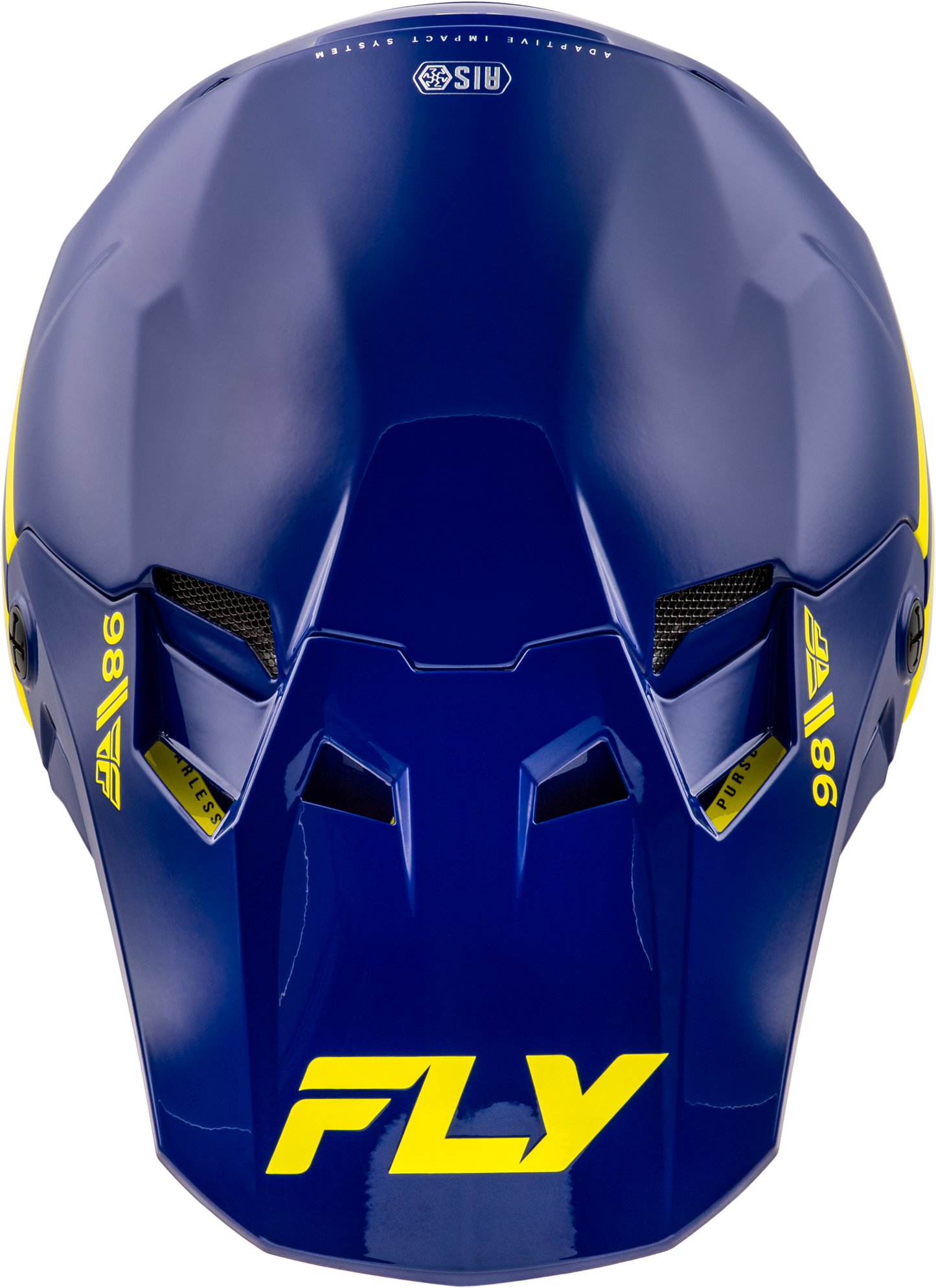 FLY Racing 2026 Youth Formula CC Objective Helmet Navy/Yellow