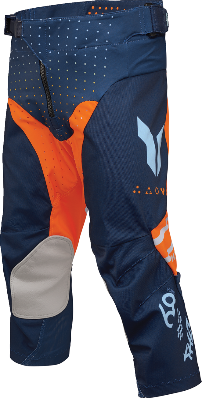 Thor 2026 Youth Launchmode Futura Navy/Orange Jersey Pant Combo