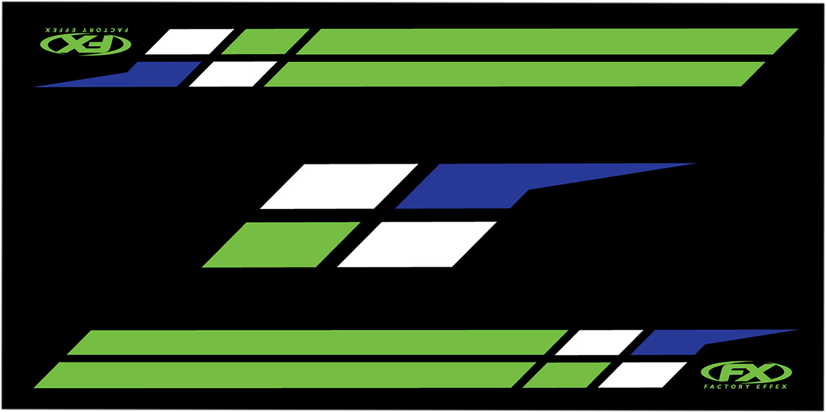 Factory Effex Door Mat Green Kawasaki