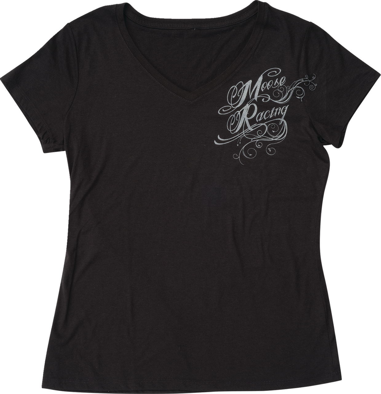 Moose Racing Women's Flourish Script T-Shirt Black