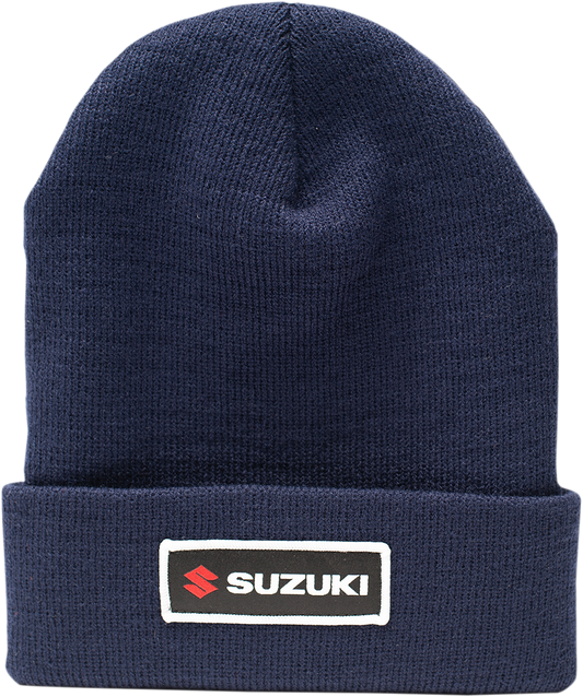 Factory Effex Suzuki Beanie Gray-Navy