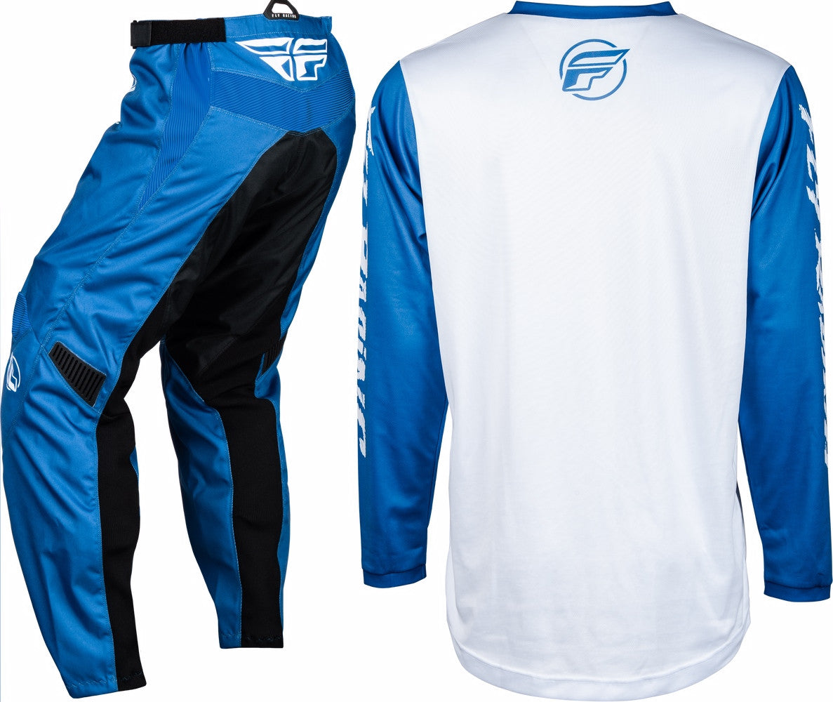 FLY Racing 2024 Youth F-16 Jersey Pant Combo True Blue/White