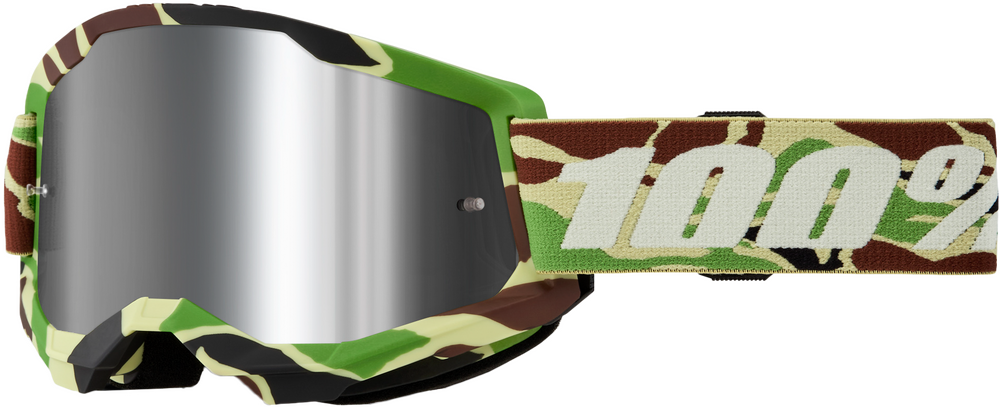 100% - 50028-00024 - STRATA 2 GOGGLE WAR CAMO MIRROR SILVER LENS