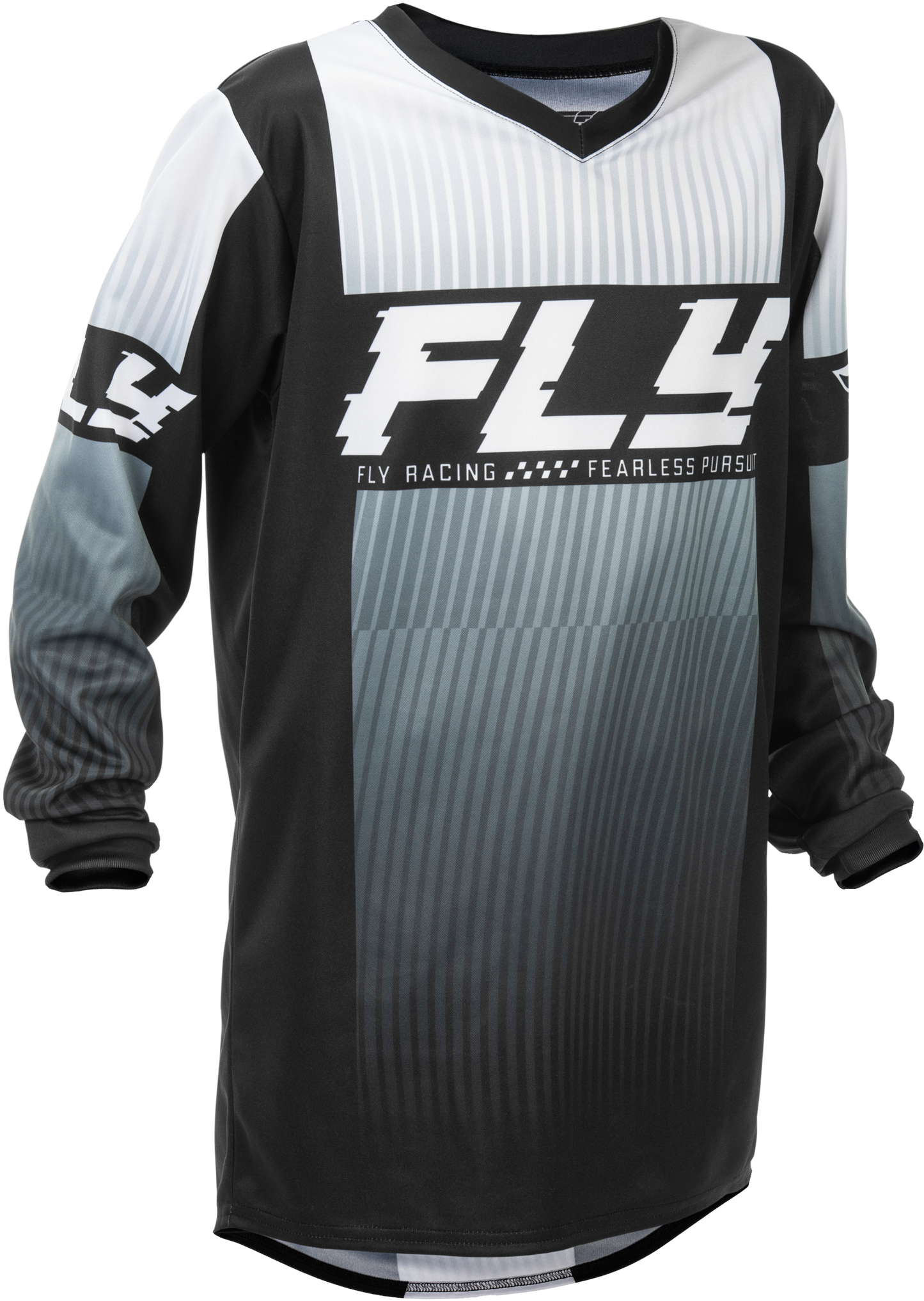 FLY Racing 2026 Youth F-16 Black/White Jersey Pant Combo