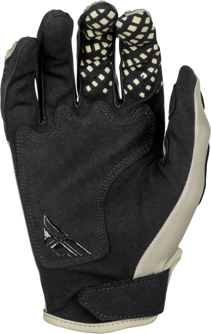 FLY Racing 2025 Youth Kinetic Sym Gloves Light Grey/Red/Black