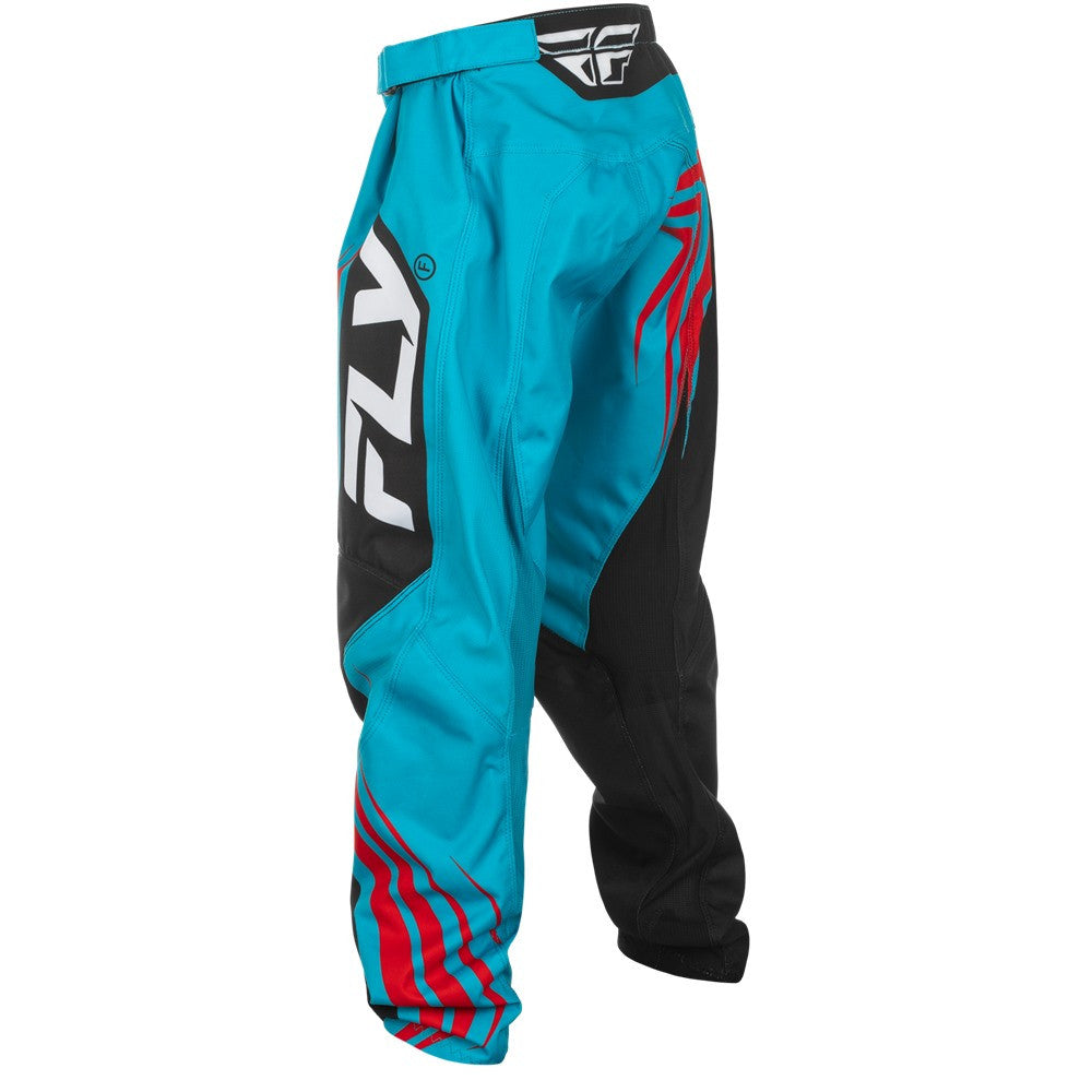FLY Racing 2025 Youth F-16 Jersey Pant Combo Cyan/Black/Red
