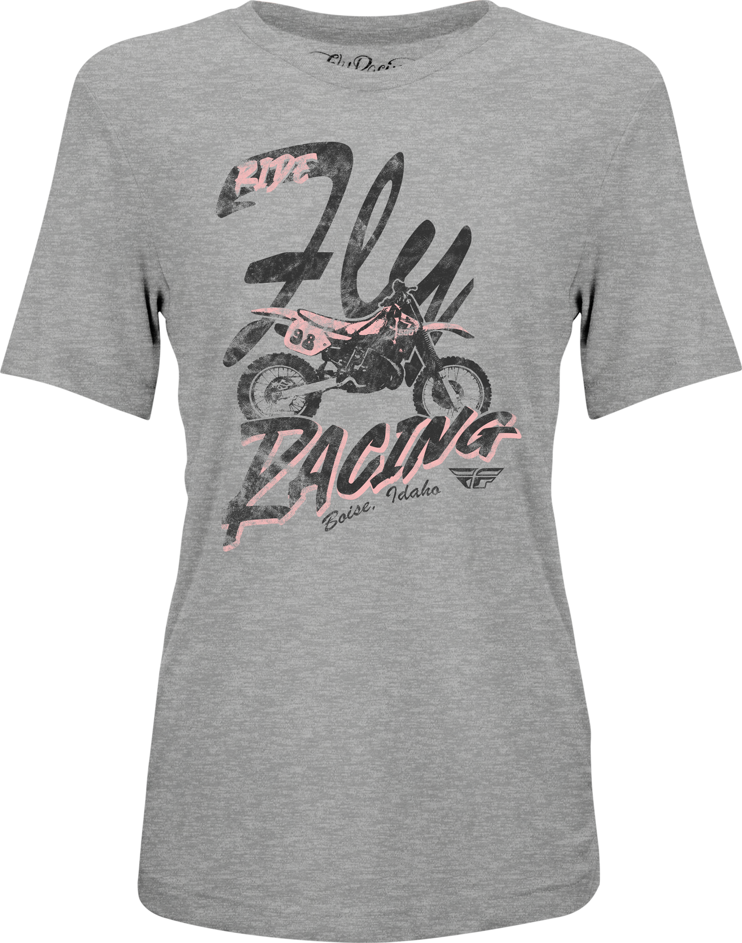 FLY Racing Womens Vintage Tee Grey