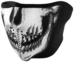 Lethal Threat Zan Neoprene Masks - Half Masks - Glow in the Dark Skull