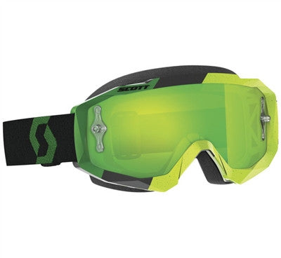 Scott Hustle Goggle - Yellow/Green - Green Chrome Lens