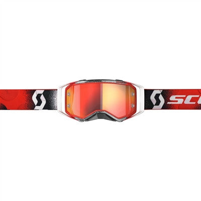 Scott Prospect Goggle - White/Red with Orange Chrome Works