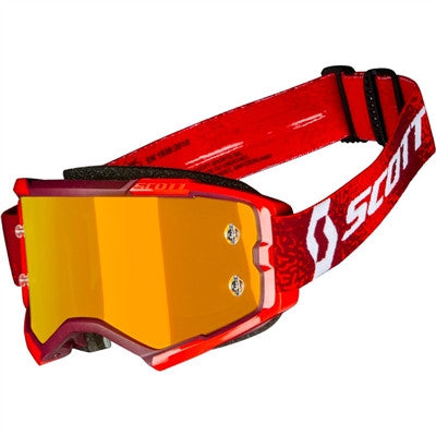 Scott Fury Offroad Goggle - Red/Orange Chrome Works Lens