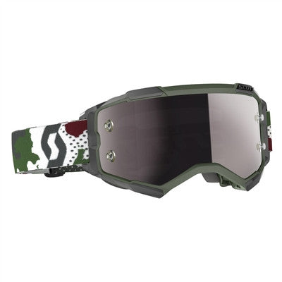 Scott Special Edition Fury Military Goggle - Camo Green/White-Silver Chrome Works Lens