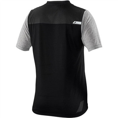 100% Short Sleeve Airmatic Bicycle Jersey - Black/Charcoal