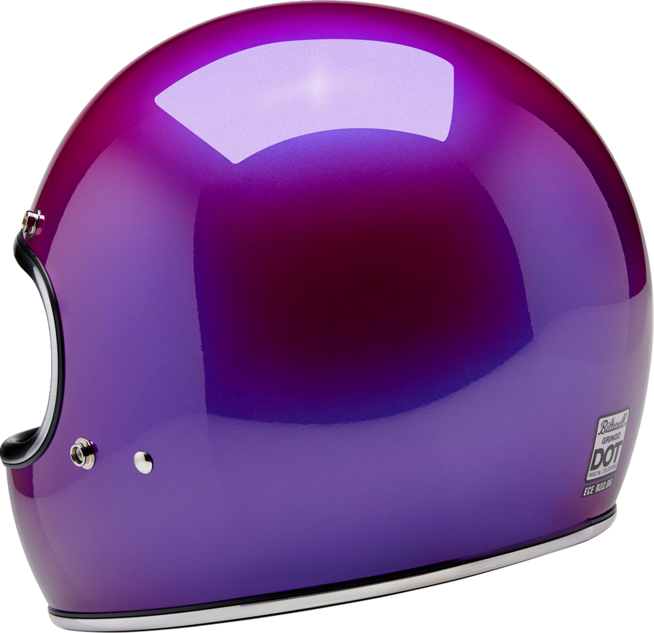 Biltwell Gringo Full Face Helmet Metallic Grape