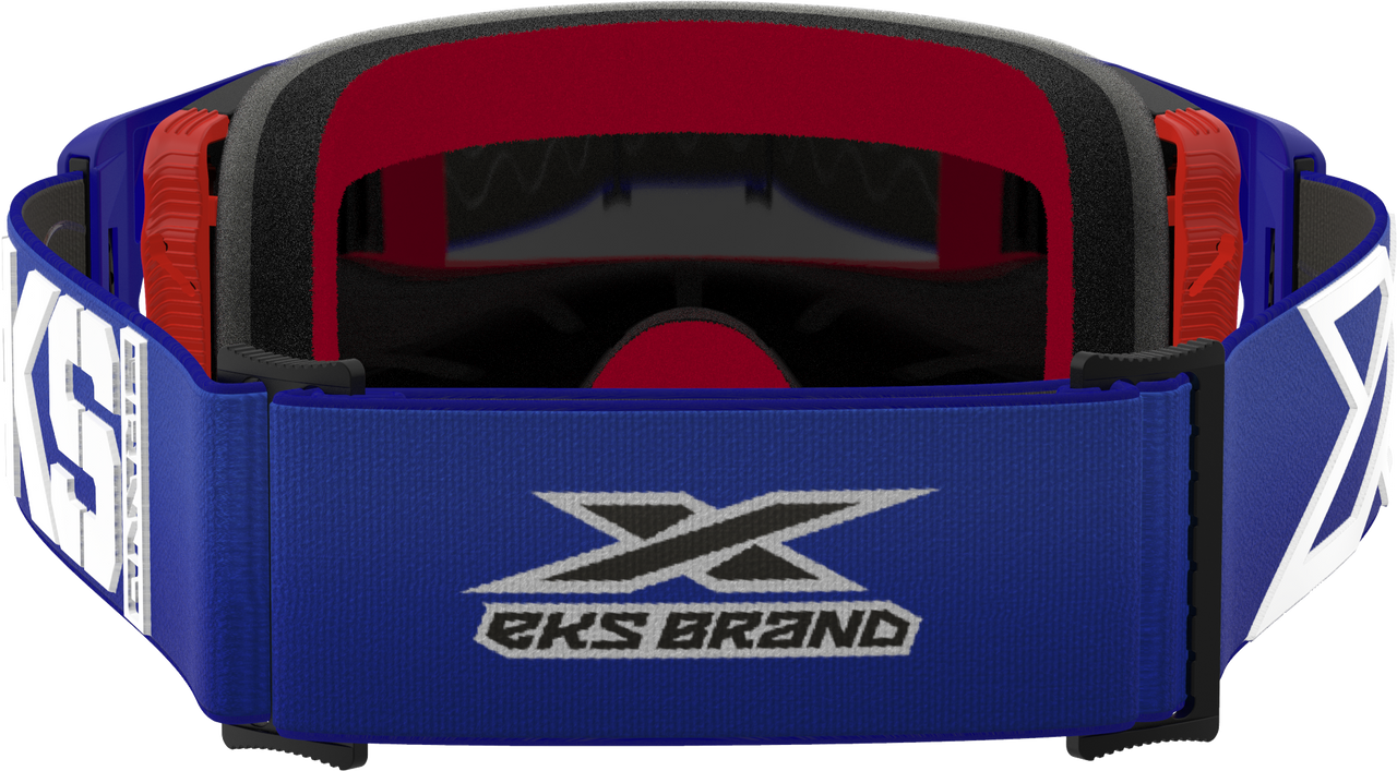 EKS BRAND - 067-12055 - LUCID CALIBER GOGGLE ROYAL BLUE SILVER MIRROR LENS