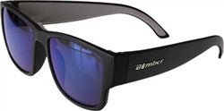 Bomber Gomer Bomb Floating Sunglasses - Matte Black/Blue Mirror Lens