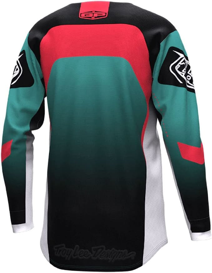 Troy Lee Designs 2023 Youth GP Jersey Pant Combo Arc Turquoise/Neon Melon