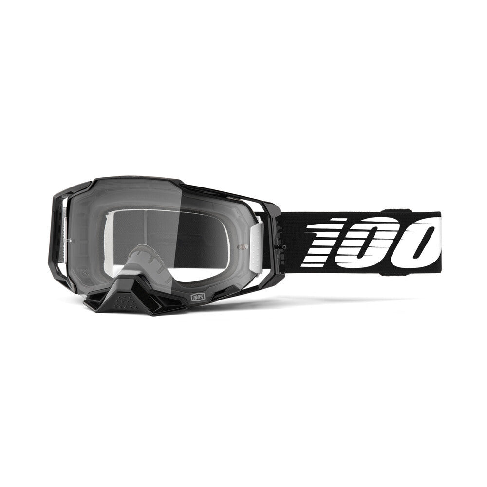 100% - 50004-00001 - ARMEGA GOGGLE BLACK CLEAR LENS