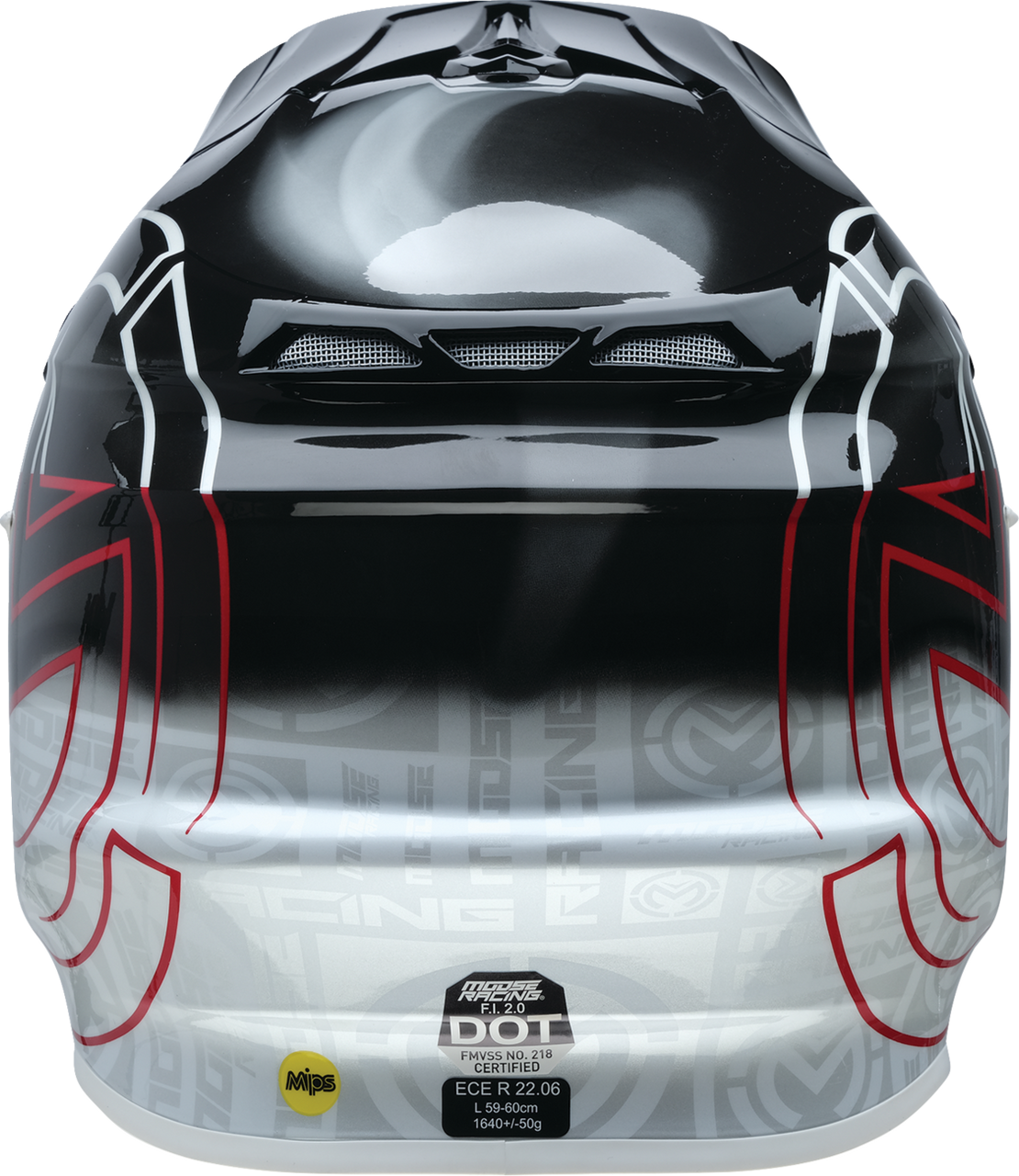 Moose Racing F.I. 2.0 MIPS® Helmet - Deceit Black/Red