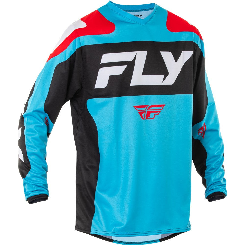 FLY Racing 2025 F-16 Jersey Pant Combo Cyan/Black/White