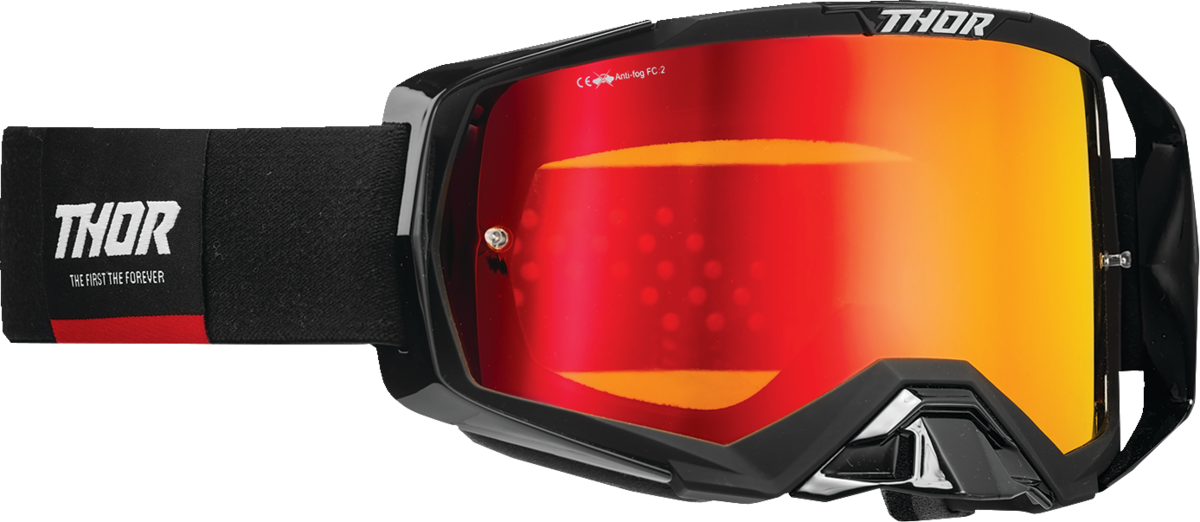 Thor Activate Goggle Black/Red Iridium Mirror Lens