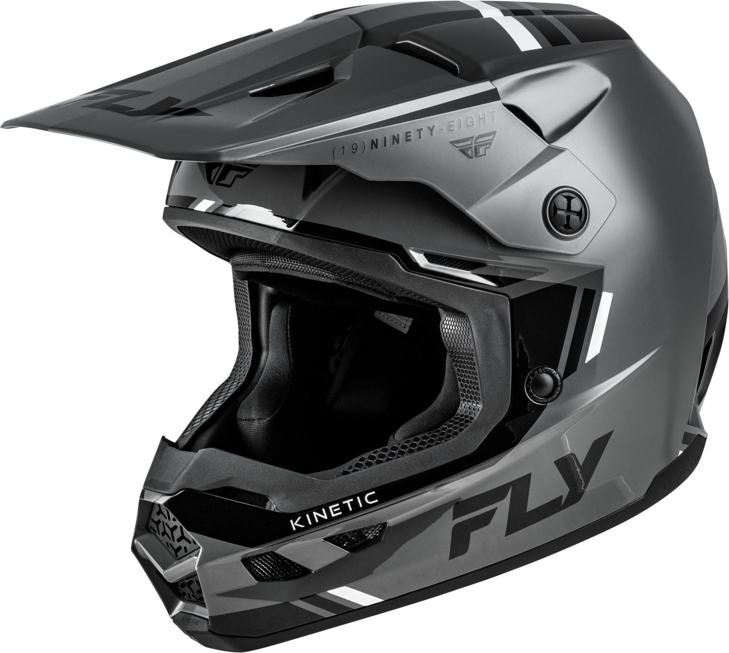 FLY Racing 2026 Kinetic Verdict Helmet Grey/Black/White