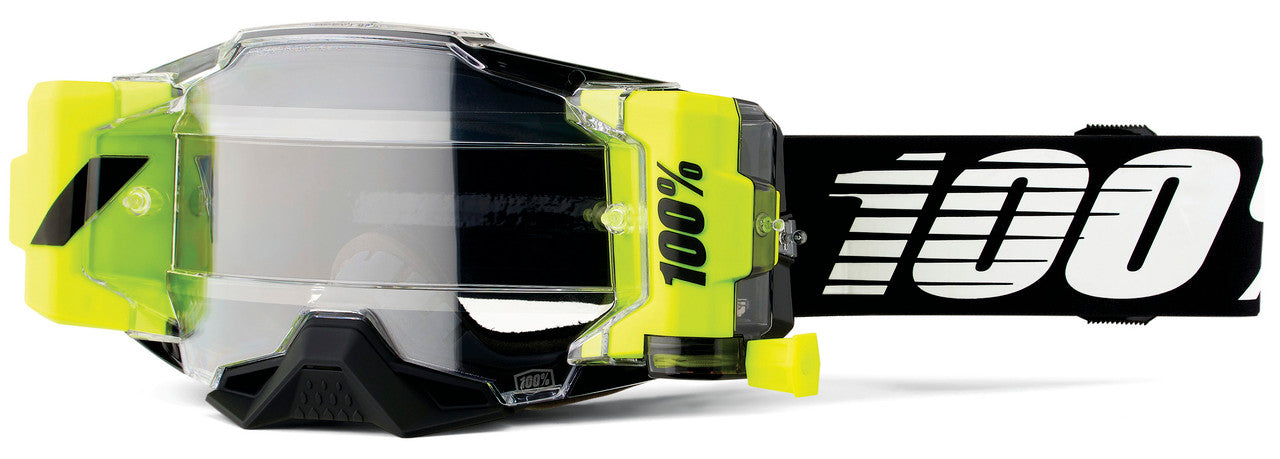 100% Armega Forecast Offroad Goggle Black - Clear Lens