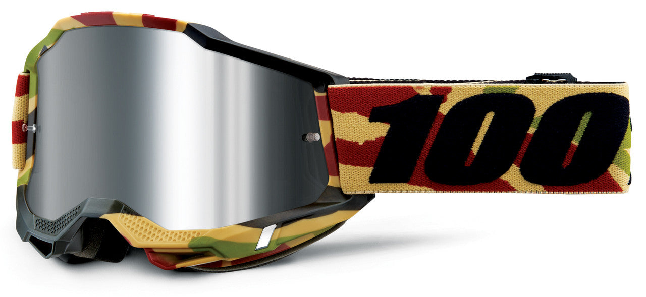 100% Accuri 2 Offroad Goggle Mission - Mirror Silver Flash Lens