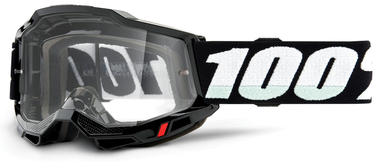 100% Accuri 2 Otg Offroad Goggle Black - Clear Lens